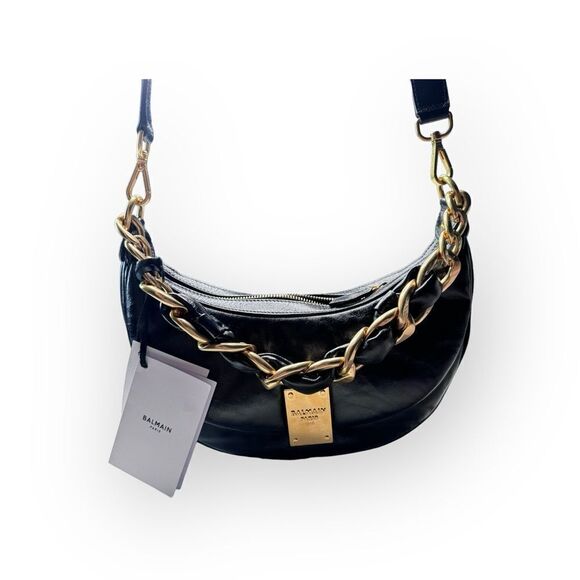 Balmain Leather Shoulder Bag - Picture 2 of 9